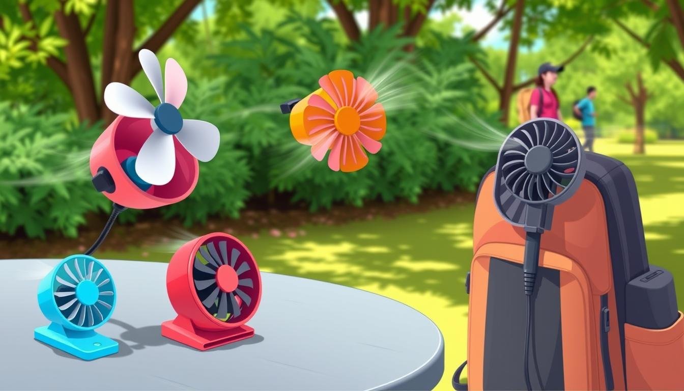 Clip-on portable fans