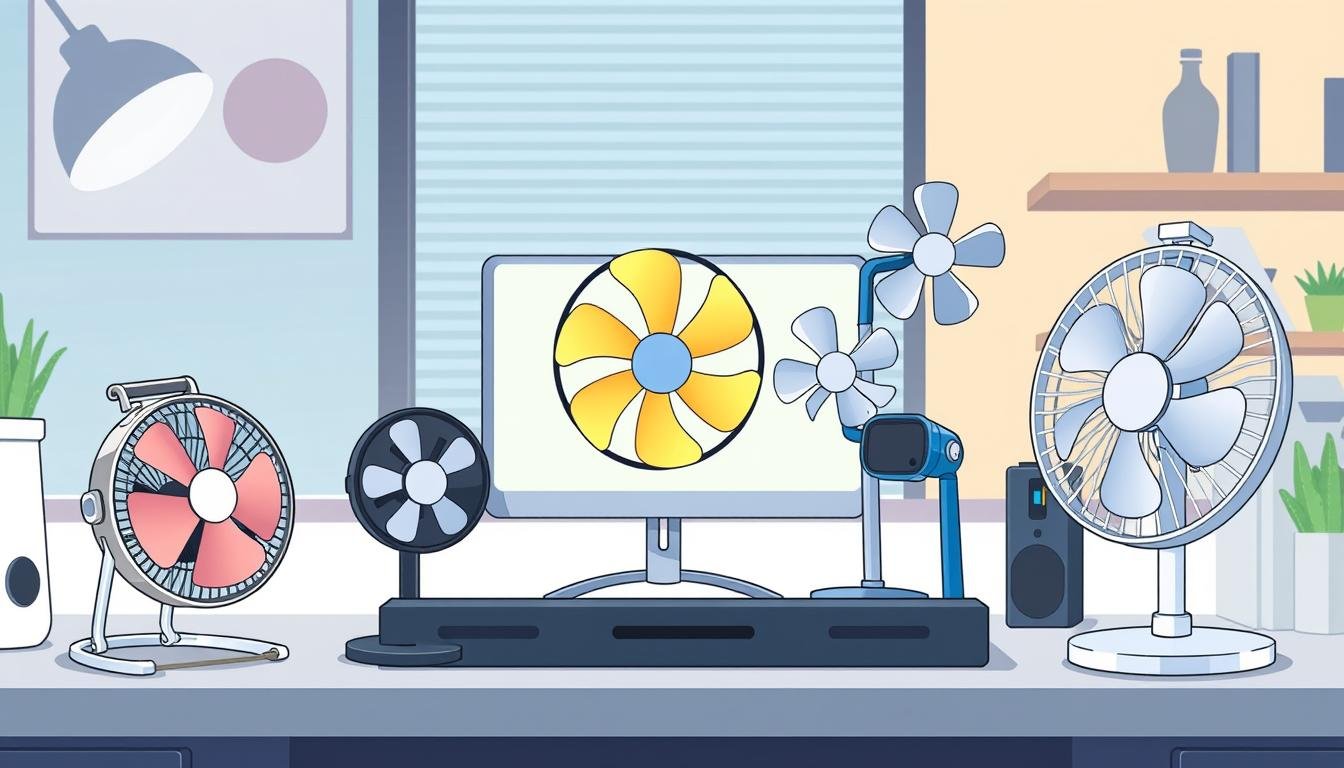 Different types of portable fans