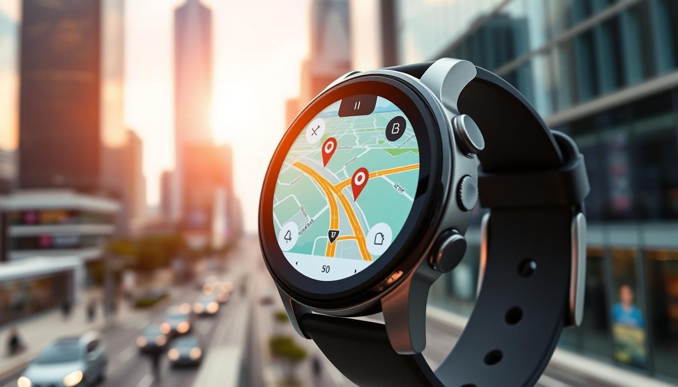 GPS navigation on smartwatch