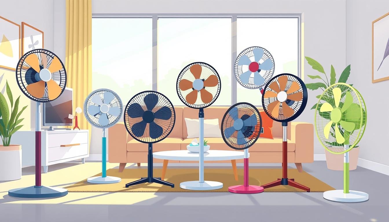 Oscillating portable fans