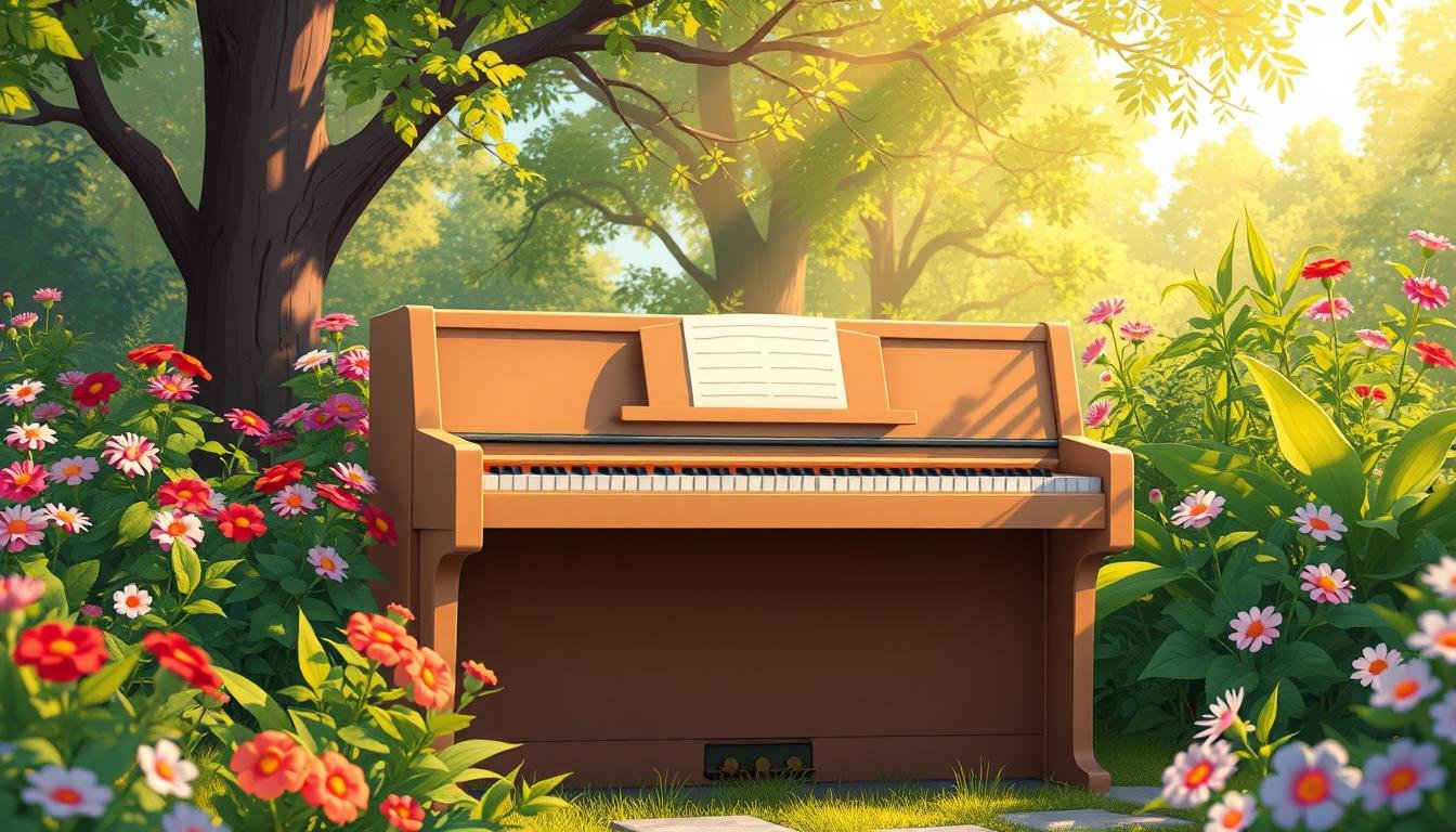 Outdoor piano experience