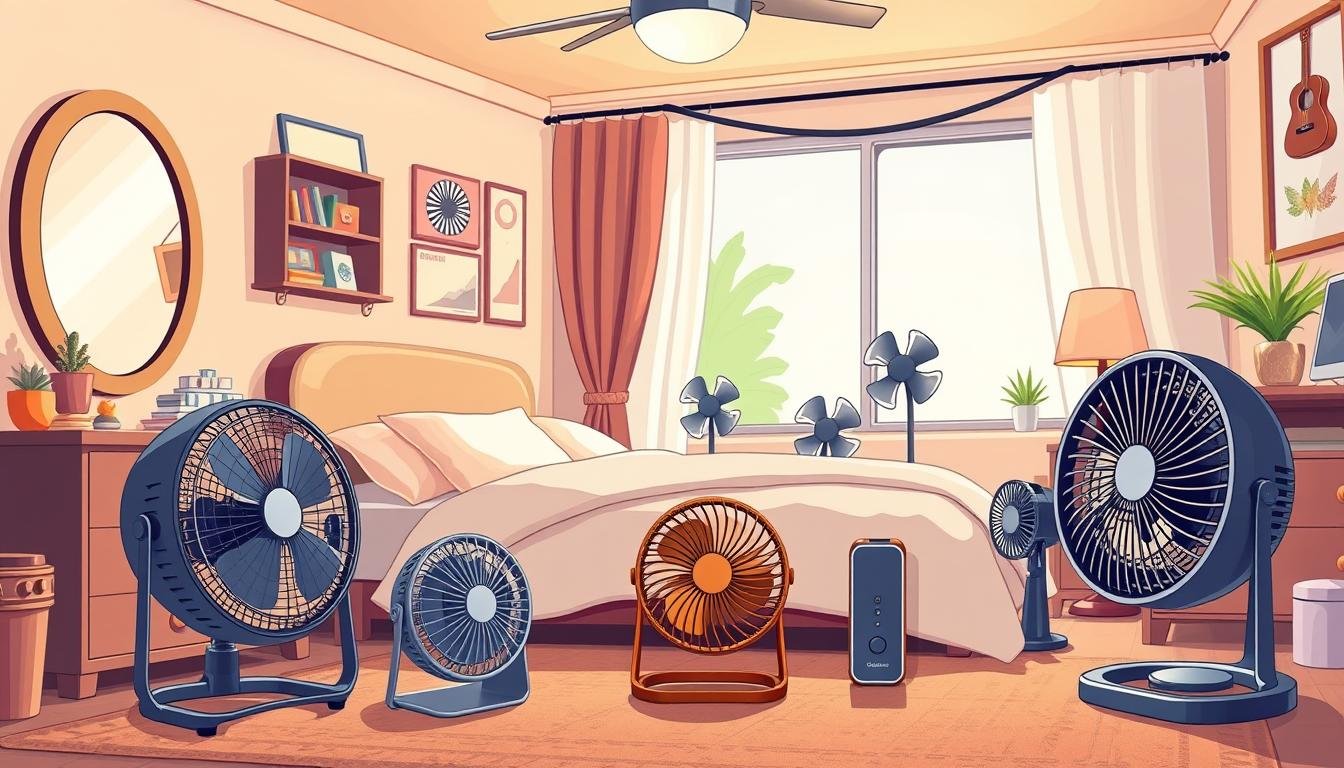 Portable fans for bedrooms