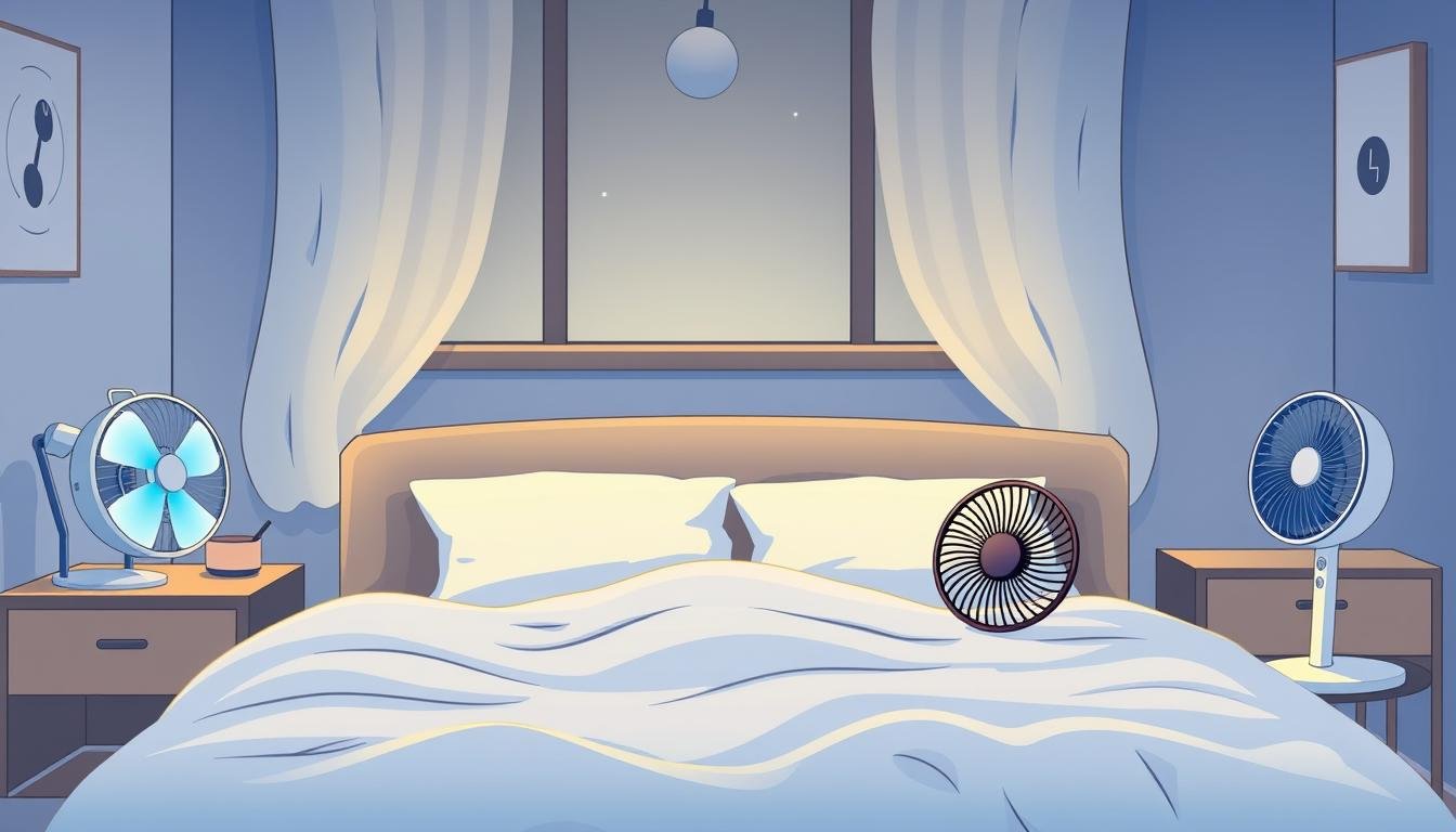 Portable fans for sleeping