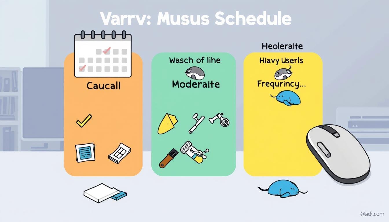 mouse cleaning schedule