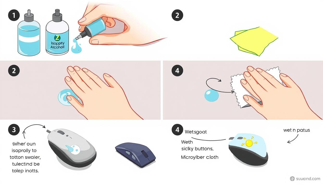 mouse cleaning steps