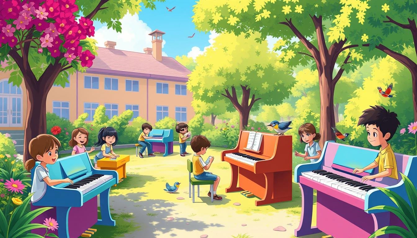 outdoor pianos for schools