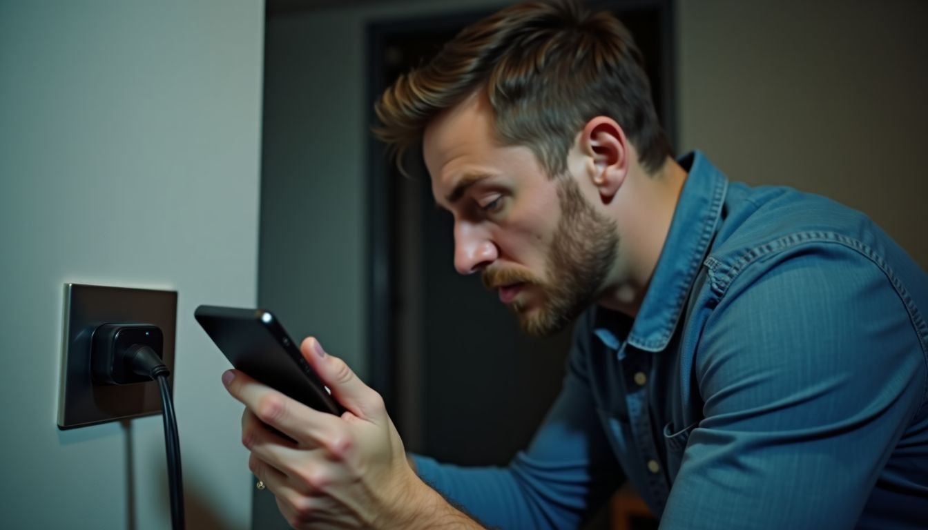 A man unplugging a power bank for better performance.