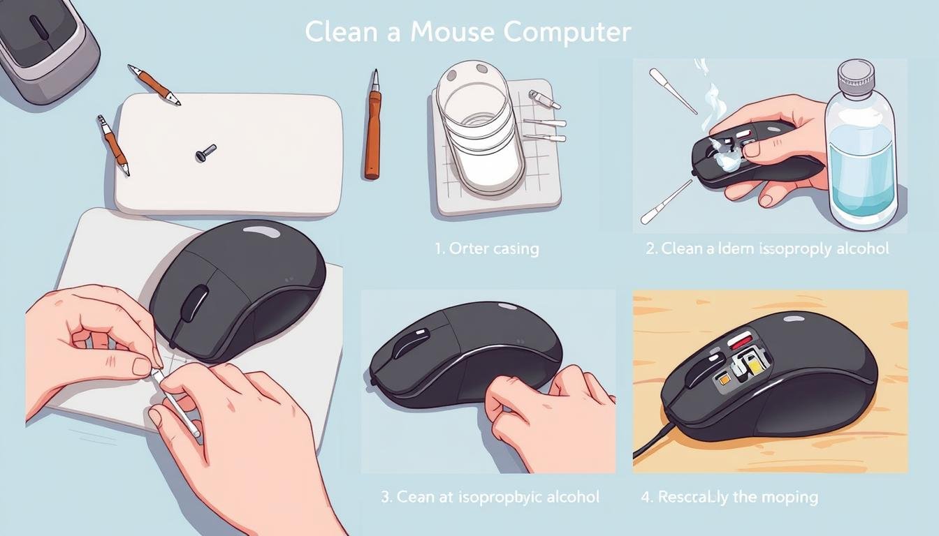 proper way to clean a mouse