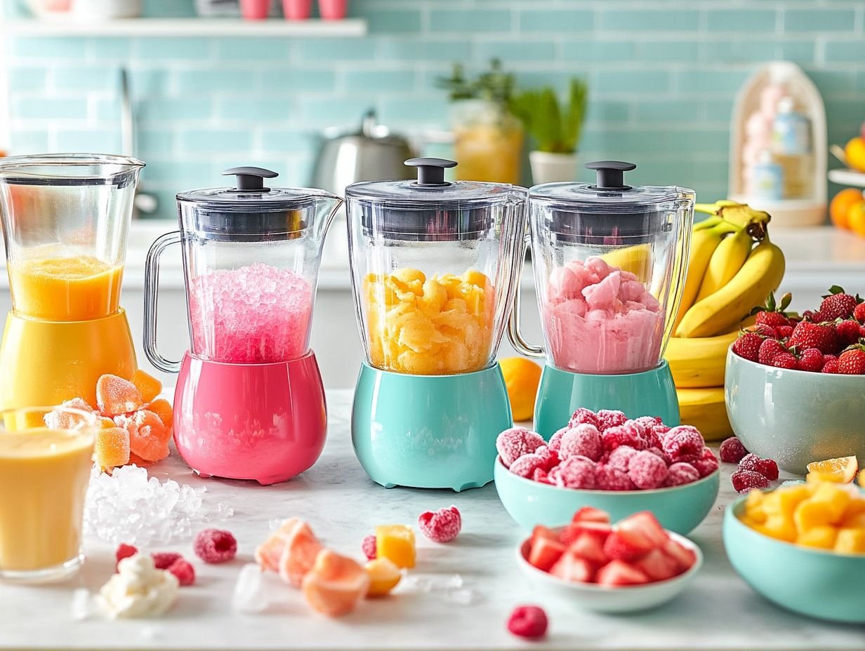 What are the best blenders for crushing ice and making frozen desserts?